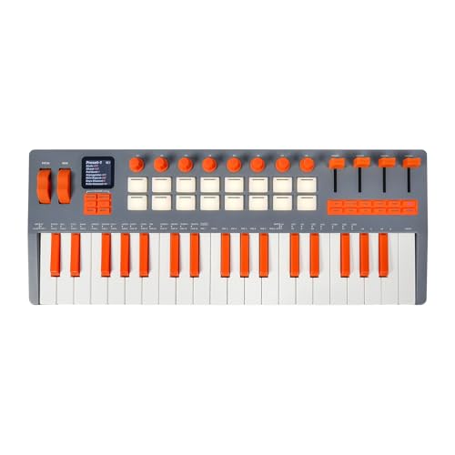 Amazon | Btuty 表現力豊かな 37 キー MIDI キーボード コントローラー